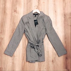 Forever21 Houndstooth Black and White Blazer